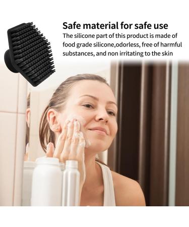 Joberio Face Cleansing Brushes Face Scrubber Manual Exfoliator Face Scrubber Exfoliator with Handle Facial Cleansing Black Brush Silicone Deep Scrubber Pad Silicone Face Brushes - Buy Online on GoSupps.com