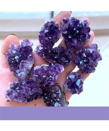 1/5/10PC 1PC/30-40g Raw Purple Natural Brazilian Amethyst Crystal Cluster Quartz Druzy Geode Rock Stones Specimen Ornament Home Decor Component (Color : 10pcs) - Buy Online on GoSupps.com