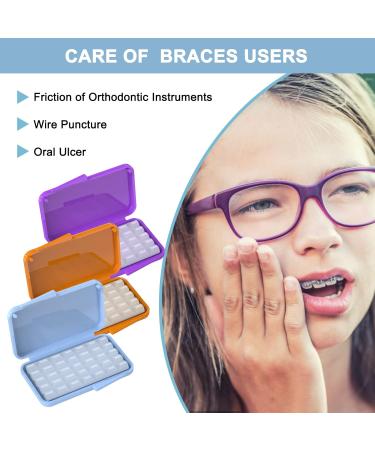 ARGOMAX Orthodontic Wax Food Grade Dental Wax - 10 Pack with Colorful Storage Box | 50 Strips Braces Wax for Braces Wearer | 10PCS, 10 Scented Varieties - Buy Online on GoSupps.com