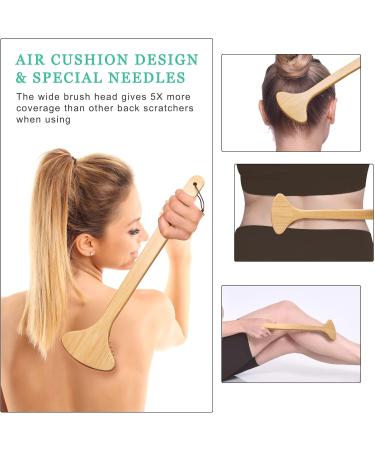 Handmade Bamboo Back Scratcher - 16 Long Wooden Massage Tool for Adults - Premium Back Scratching Device with Box - Perfect Gift for Fathers - Buy Online on GoSupps.com