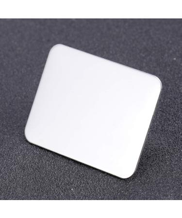 Minkissy Mini Stainless Steel Makeup Plate with Spatula Tool for Nail Art and Cosmetics - Buy Online on GoSupps.com