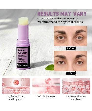 Eye Cream for Dark Circles & Puffiness with Retinol & Caffeine Retinol Eye Brightener Stick Anti-Aging Reduces Fine Lines & Wrinkles 0.35 oz / 10g - Buy Online on GoSupps.com