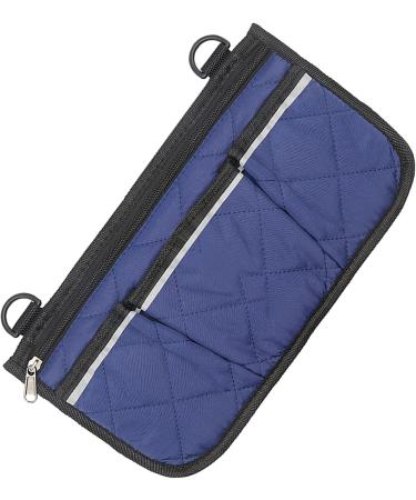 Osdhezcn Walking Frame Storage Pouches Geometric Square Wheelchair Bag Armrest Side Bags for Senior and Disabled Navy Blue - Buy Online on GoSupps.com