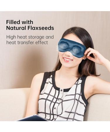 NEWGO Moist Heat Eye Compress - Microwaveable Hot Eye Mask for Irritated Eyes and Dry Eyes - Blue - Buy Online on GoSupps.com