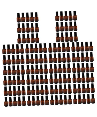 minkissy minkissy 10 x 15ml Refillable Glass Nail Polish Bottles with Brush for Cosmetics 15pcs x 10