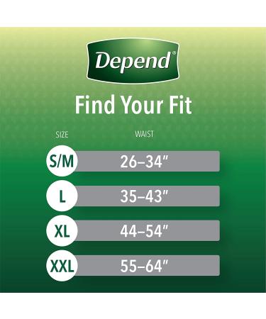 Depend Fit-Flex Adult Incontinence Underwear for Men - X-Large, Grey, 26 Count - Maximum Absorbency, Disposable - Buy Online on GoSupps.com