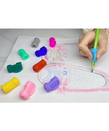 Shop Hommwins 10 Writing Aid for Children - Enhance Pen Grip & Posture with Multicolored Pencil Holders - Buy Online on GoSupps.com