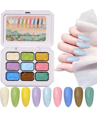 BommFu Solid Gel Nail Polish | 9 Gel Color Palette | 3D Relief Nail Polish for Women and Girls Wedding Extensions French Tips Birthday - Buy Online on GoSupps.com