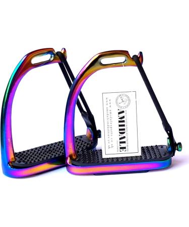 AMIDALE RAINBOW PEACOCK STIRRUPS HORSE RIDING IRON FILLIS MULTI COLOR BNWT 4.00 INCHES - Buy Online on GoSupps.com