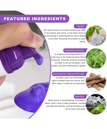 Lila Purple Toothpaste for Whitening & Deep Cleaning - 30ml Color Corrector for Tooth Stain Removal - Buy Online on GoSupps.com