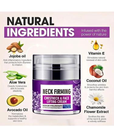 Face & Neck Tightening Cream Neck Cream For Wrinkles & Fine Lines Moisturizer with Collagen and Hyaluronic Acid - Buy Online on GoSupps.com