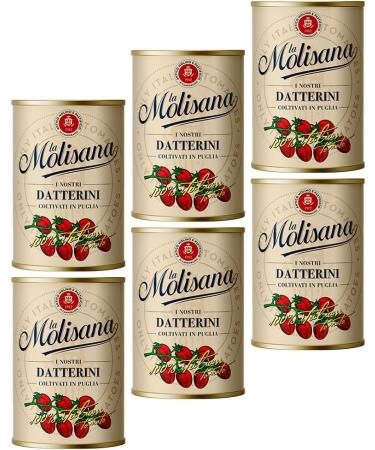  Italian Gourmet E.R. Lot de 6 tomates Molisana Datterini Puglia - 400 g + Italian Gourmet Pulpa 400 g - Buy Online on GoSupps.com