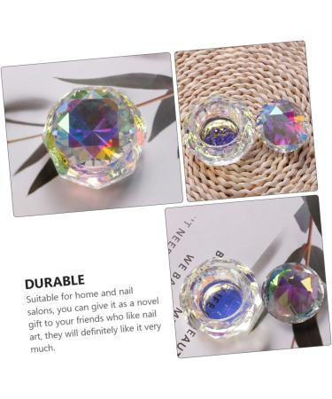Crystal Glass Nail Crystal Bowl Nails Glass Dish Nail Liquid Dappen Bowl Nail Powder Storage Organizer Nail Dappen Bowl Nail Liquid Bowl Glass Containers Dappen Dish Ashtray Care - Buy Online on GoSupps.com