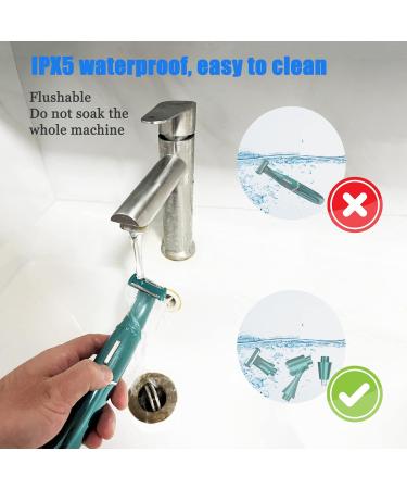 Yeahtop 4 in 1 Waterproof Electric Shaver for Men & Women - Painless Trimmer for Intimate Areas Nose Ears Legs & More - LED Display - Buy Online on GoSupps.com