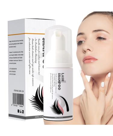 bellv Eyelash Shampoo - 30 ml - Gentle Cleanser for Eyelash Extensions - Foaming Eyelid Cleanser - Eyelash Extension Shampoo - Non-Irritant Eyelid Cleanser -