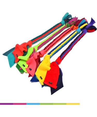 DogDirect London DOG TUG TOY Tugger Tug Chase Rope SMALL: 45cm/17in LARGE: 75cm/29in Soft plaited Flexible FLEECE DOG TOYS Ideal FOR TRAINING PUPPY PLAY HAND MADE (Large Blue) KAL2 Large Blue - Buy Online on GoSupps.com