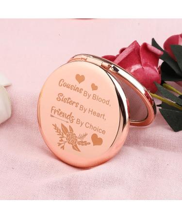 Bridesmaid Maid of Honor Compact Mirror - Proposal Gift for Bridal Party - Bride Tribe Makeup Mirror - Bachelorette Party Favor (Cousins By Blood design) - Buy Online on GoSupps.com