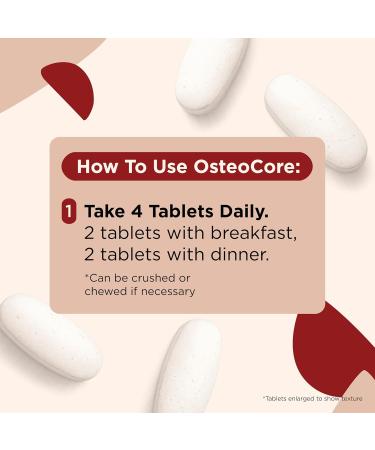 OsteoCore - Calcium Supplements for Women (1 Month Supply) Osteoporosis & Bone Health - Calcium Absorption - Vitamin D3 & Vitamin K2 Complex - Gluten Free, Non GMO, Made in USA by Heale - 120 Tablets - Buy Online on GoSupps.com