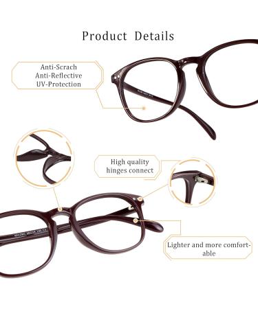 Buy LifeArt Blue Light Blocking Glasses - Anti Eyestrain & Glare - Ideal for Computer Gaming & TV Use - Unisex Darkred - Buy Online on GoSupps.com