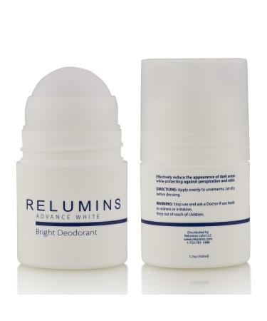 Relumins Advance Natural Brightening Deodorant for Dark Underarms Roll On Deodorant for Women and Men with Glutathione Kojic Acid and Witch Hazel with 24-Hour Odor Protection 1.5fl oz (1 Pack) - Buy Online on GoSupps.com