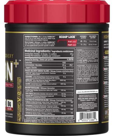ALLMAX Nutrition - CARBION+ (Hydration Endurance & Recovery) - Pineapple Mango -725 Gram Pineapple Mango 725.0 g (Pack of 1) - Buy Online on GoSupps.com