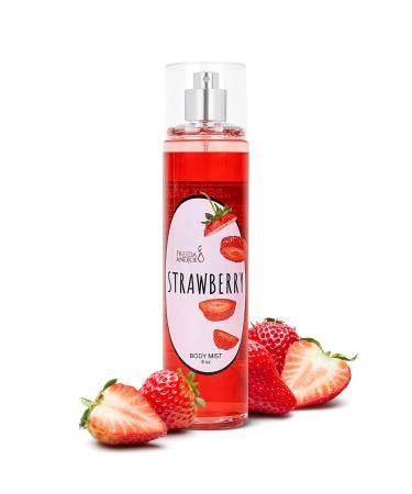 Body Spray For Women, Womens Perfume Fragrance Body Mist And Sprays, Women's Fruity Luxury Scented Holiday Gifts and Birthday Presents, 8 oz Fine Mist Spray Bottle (Strawberry)