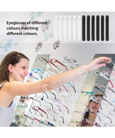12 Pairs Silicone Eyeglass Ear Cushions Eyeglass Pads Anti Slip Glasses Ear Hook Eyeglass Strap Holder for Reading Glasses (Black  White) - Buy Online on GoSupps.com