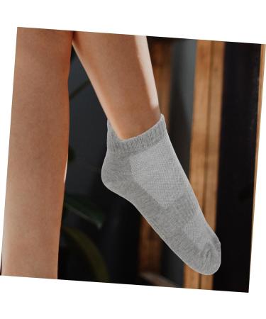 minkissy 4 Pairs Combed Cotton Socks Low-cut Liners Socks Unisex Socks Summer Socks All Season Cotton Socks Breathable Sports Stockings Sports Breathable Stockings Low-cut Liner Socks White Grey 21x5x0.3cm - Buy Online on GoSupps.com