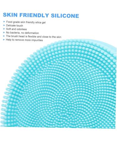 POPETPOP Pore Cleanser Face Cleaners Silicone Facial Cleansing Brush Skin Cleaning Scrubber Silica Gel Washbasin Blue 7x7cm (UYF1X2I14J0704ZU5NKIYR1B) - Buy Online on GoSupps.com