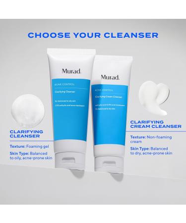 Murad Acne Control Clarifying Cleanser Salicylic Acid & Green Tea Formula for Acne Deep Pore Cleansing Oil Control & Breakout Prevention for Clear Balanced Healthy-Looking Skin 5 Fl Oz (Pack of 1) - Buy Online on GoSupps.com