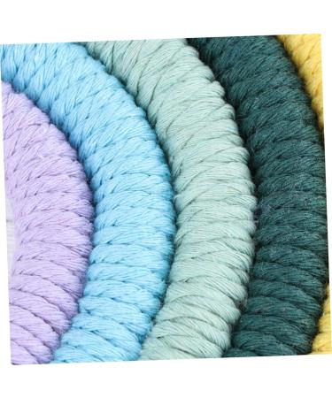 ABOOFAN 1pc Rainbow Rope Pendants Rainbow Tapestry Wall Hangings Office Decore Bohemia Cotton Rope Color 1 28X27CM - Buy Online on GoSupps.com