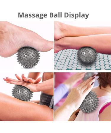 Vinteam Acupressure Set - Self-Healing Massage Mat Neck Pillow Transport Bag & Massage Ball | Acupuncture Kit for Men & Women - Buy Online on GoSupps.com