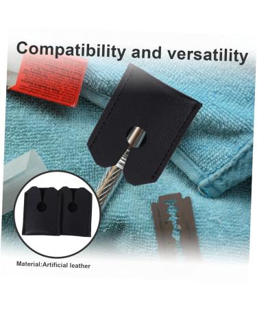 Coophya 2ST Leather Razor Head Case | Protective Razor Bag | Travel-Friendly Synthetic Leather Design - Buy Online on GoSupps.com