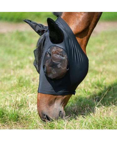 Busse Fly Mask Twin Fit Flexi in Black - Premium Horse Protection | International Shipping - Buy Online on GoSupps.com