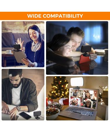 Video Conference & Webcam Lighting for Remote Work, Zoom Calls, Live Streaming - Sturdy Clip On Video Light for Zoom Meetings - Buy Online on GoSupps.com