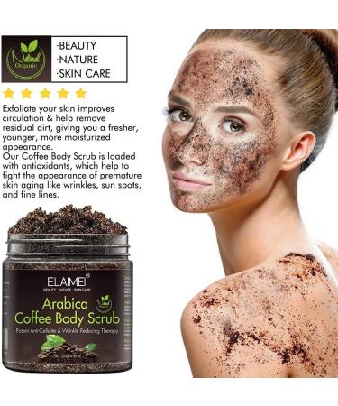 Natural Coffee Body Scrub - Organic Peeling for Face & Body | Exfoliating Skin Care for All Skin Types - Buy Online on GoSupps.com