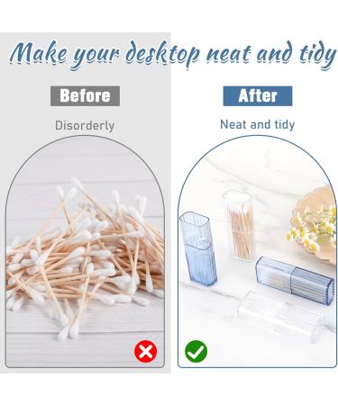 Portable Dental Floss Picker Container | Travel Tooth Floss Dispenser & Makeup Storage Box - Small Transparent Design - Buy Online on GoSupps.com