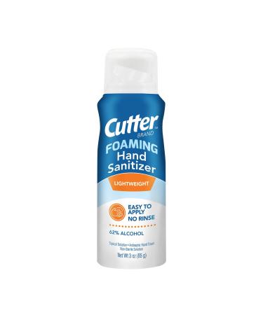 Cutter HG-96966 Foaming Hand Sanitizer 3 Ounce Travel Size Antiseptic Solution 1 pack of 1