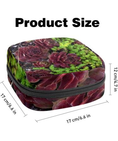 Succulent Ladies Napkin Storage Bag | Portable Period Bag for Women Teens & Girls | Menstrual Cup & Breastfeeding Pillow Holder - Buy Online on GoSupps.com