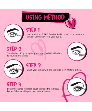 PRO DIY Eyelash Extension Kit - 280 PCs Individual Eyelashes Beginner-friendly Applicator & Brush | 9-16 MIX 60D+80D-D - Buy Online on GoSupps.com