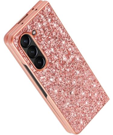 Buy Tivenfezk Nadoli Glitter Shell Case for Samsung Galaxy Z Fold 5 - Red Glossy Sparkling Bling Ultra-Small Shockproof Protective Cover - Buy Online on GoSupps.com