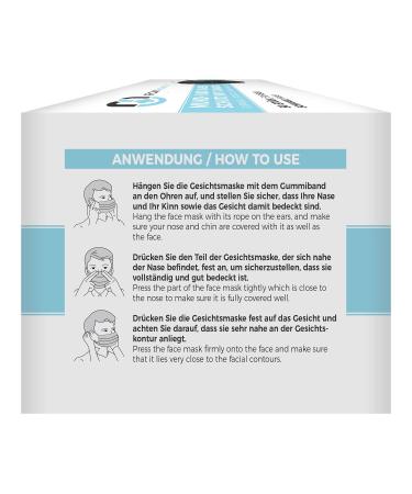 MeaVita 3-Ply Black Disposable Masks - Type IIR Pack of 50 - Medical Mouth & Nose Protection - Buy Online on GoSupps.com