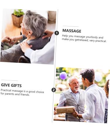 Healeved Meridian Shot Massage Hammer - Set of 2 Wooden Handheld Body Massage Tools for Back & Relaxation - Buy Online on GoSupps.com