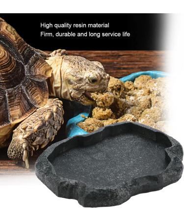 Reptile Rock Food Dish Tortoise Feeder Lizard Water Dish Resin Reptile Water Dish Resin Rock Feeding Plate Vivarium Food Water Dish Bowl for Tortoise Lizard Iguana Snake(M-Green) M Green - Buy Online on GoSupps.com