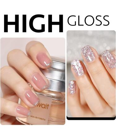 GAOY Gel Top Coat for Gel Nail Polish 16ml No Wipe Clear Finish High Gloss Varnish for Long Lasting UV Gel Nail Art DIY - Buy Online on GoSupps.com