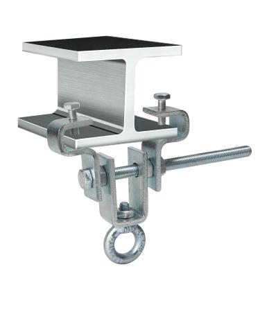 SupaWay i-beam hanging steel beam clamp boxing bag heavy duty steel perforated bag hanger boxing bag hanger for bars adjustable from 63 mm to 220 mm holds 204 kg gravity stand 1 PCs