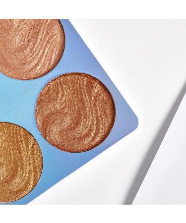 Eyret Highlighter Makeup Palette - 4 Color Eyeshadow Glitter Palette for Women and Girls - Long Lasting Shimmer Illuminator (Silver 3) - Buy Online on GoSupps.com