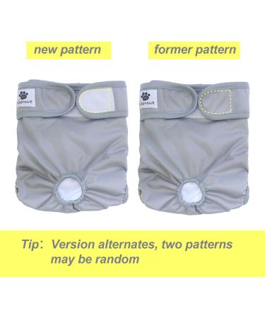 Hisprout Female Dog Diaper - Reusable Washable & Durable Pants for Dogs | Gray Footprints MM Size - Buy Online on GoSupps.com