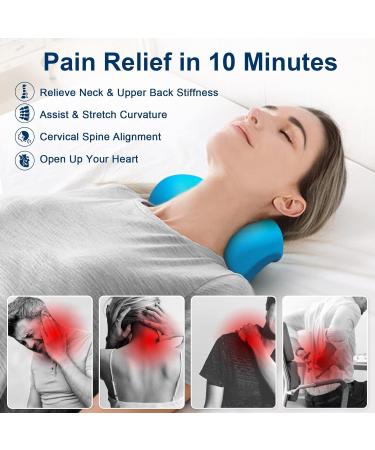 Neck and Shoulder Relaxer with Upper Back Cervical Traction Device Neck Stretcher for TMJ Pain Relief and Cervical Spine Alignment - Buy Online on GoSupps.com