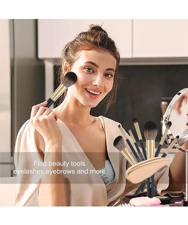 MAANGE 10-Piece Travel Makeup Brushes Set with Case - Foundation Kabuki Blush Eyeshadow Brushes, Sponge, and Cleaner (Blackgold) - Buy Online on GoSupps.com